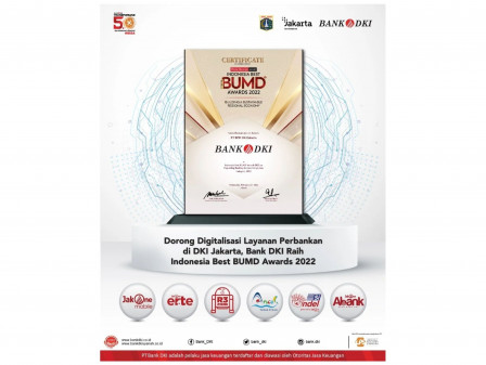 Bank DKI Raih Penghargaan Indonesia Best BUMD Awards 2022 — Nusakini